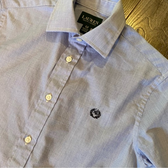 Ralph Lauren shirt button up long sleeve collared boys dress shirt - Picture 4 of 10